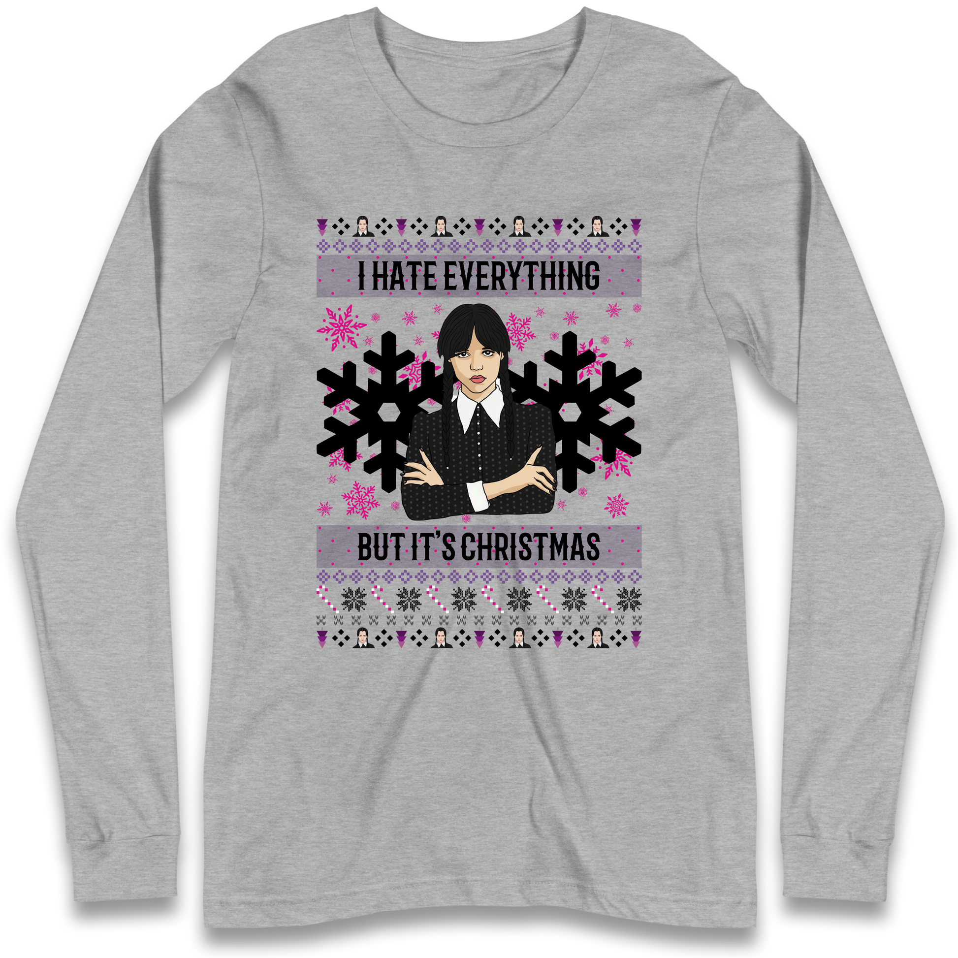 Wednesday addams Christmas Longsleeve T Shirt