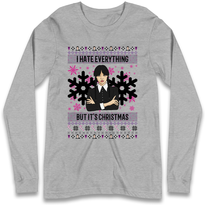 Wednesday addams Christmas Longsleeve T Shirt