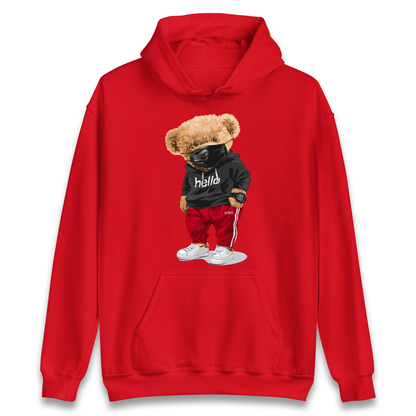 Teddy Bear Hello Streetwear Hoodie