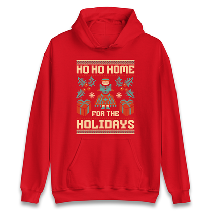HO HO Home For the Holidays Christmas Hoodie