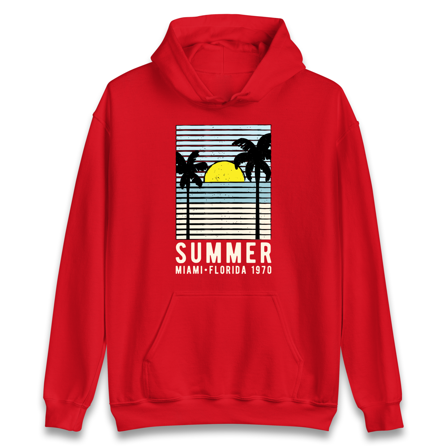 Summer Miami Florida 1970 Hoodie