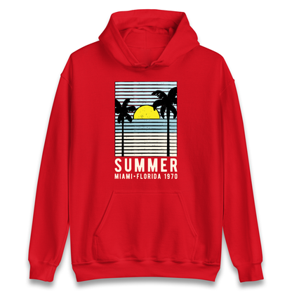 Summer Miami Florida 1970 Hoodie