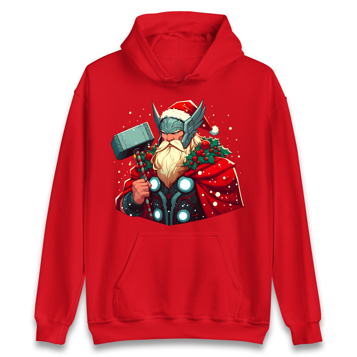 Viking Thor Santa Hoodie