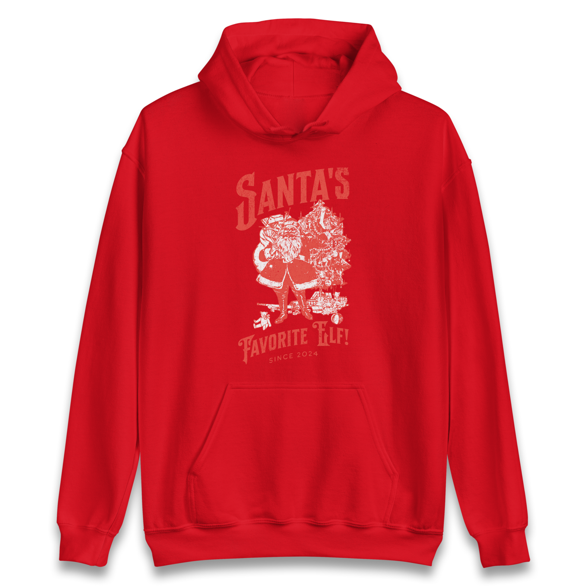 Santas Favourite Elf Christmas Hoodie