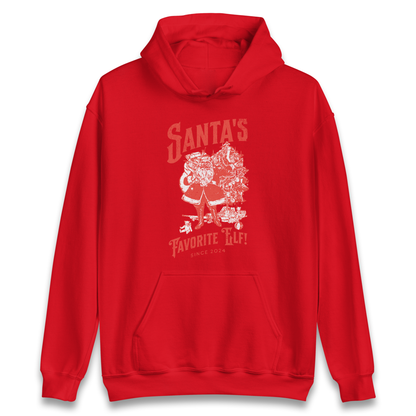 Santas Favourite Elf Christmas Hoodie