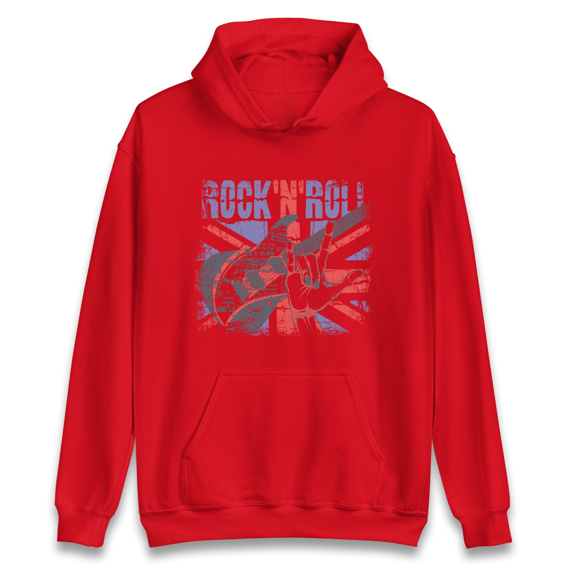Rock N Roll Union Jack Hoodie