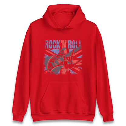 Rock N Roll Union Jack Hoodie