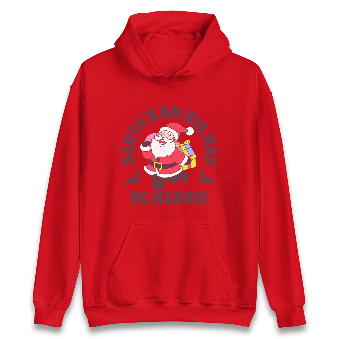 Santa's On His Way Christmas Hoodie
