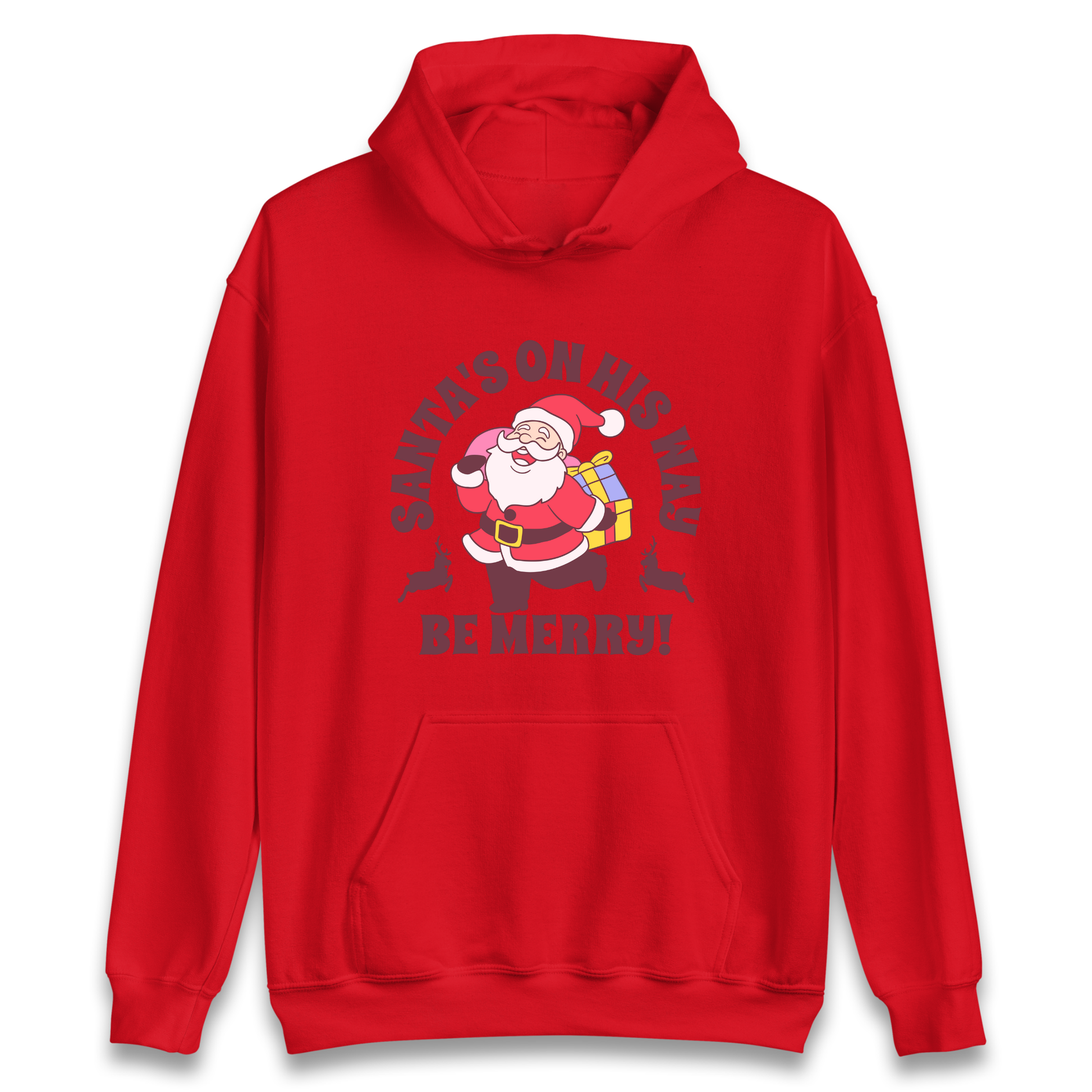 Santa's On His Way Christmas Hoodie