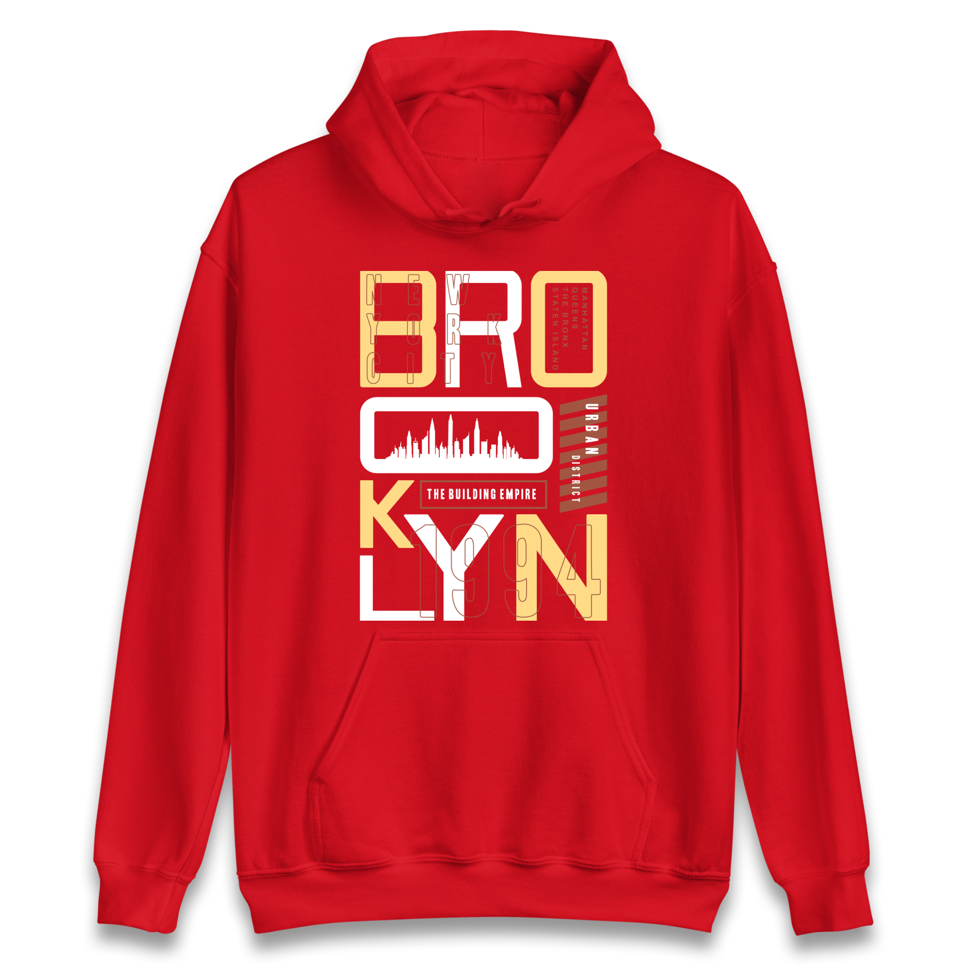 Brooklyn New York Urban District Hoodie