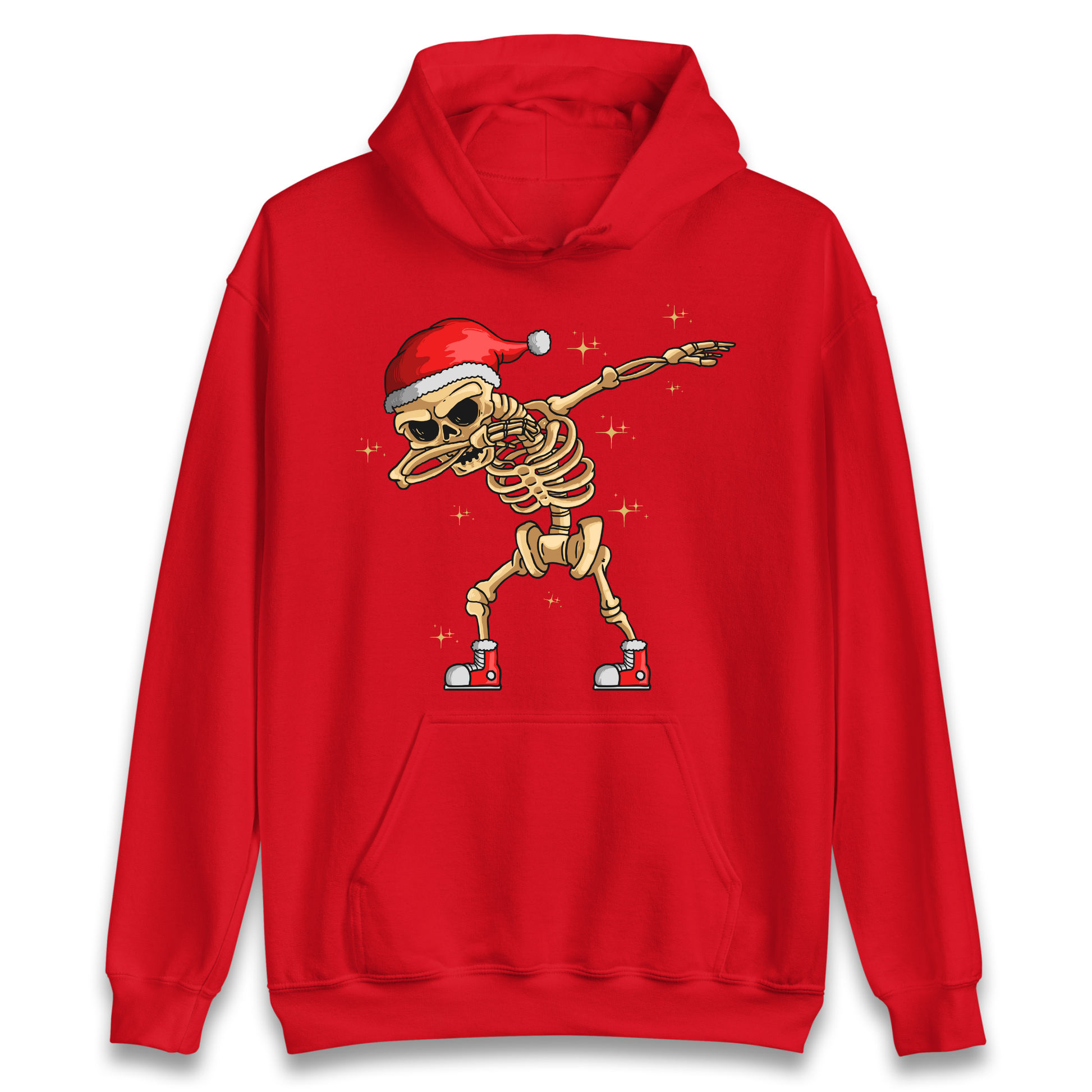 Santa Skellington Dabbing Christmas Hoodie