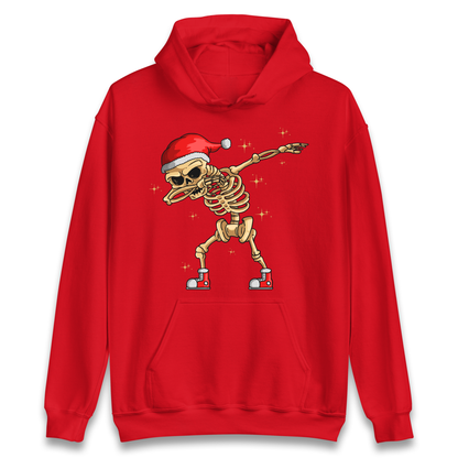 Santa Skellington Dabbing Christmas Hoodie