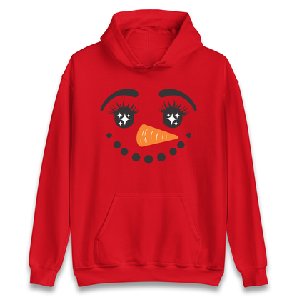 Snowman Face Christmas Hoodie
