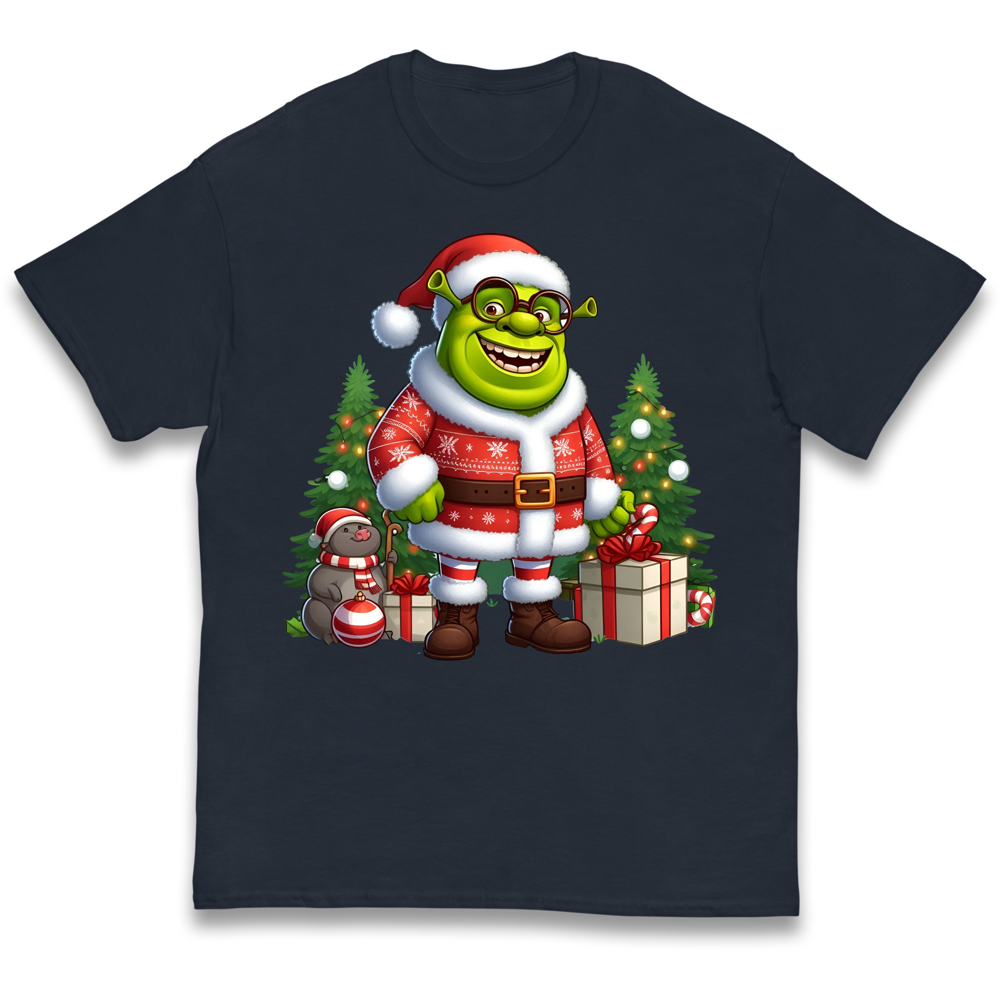 Shrek Santa Claus Presents kids t shirt