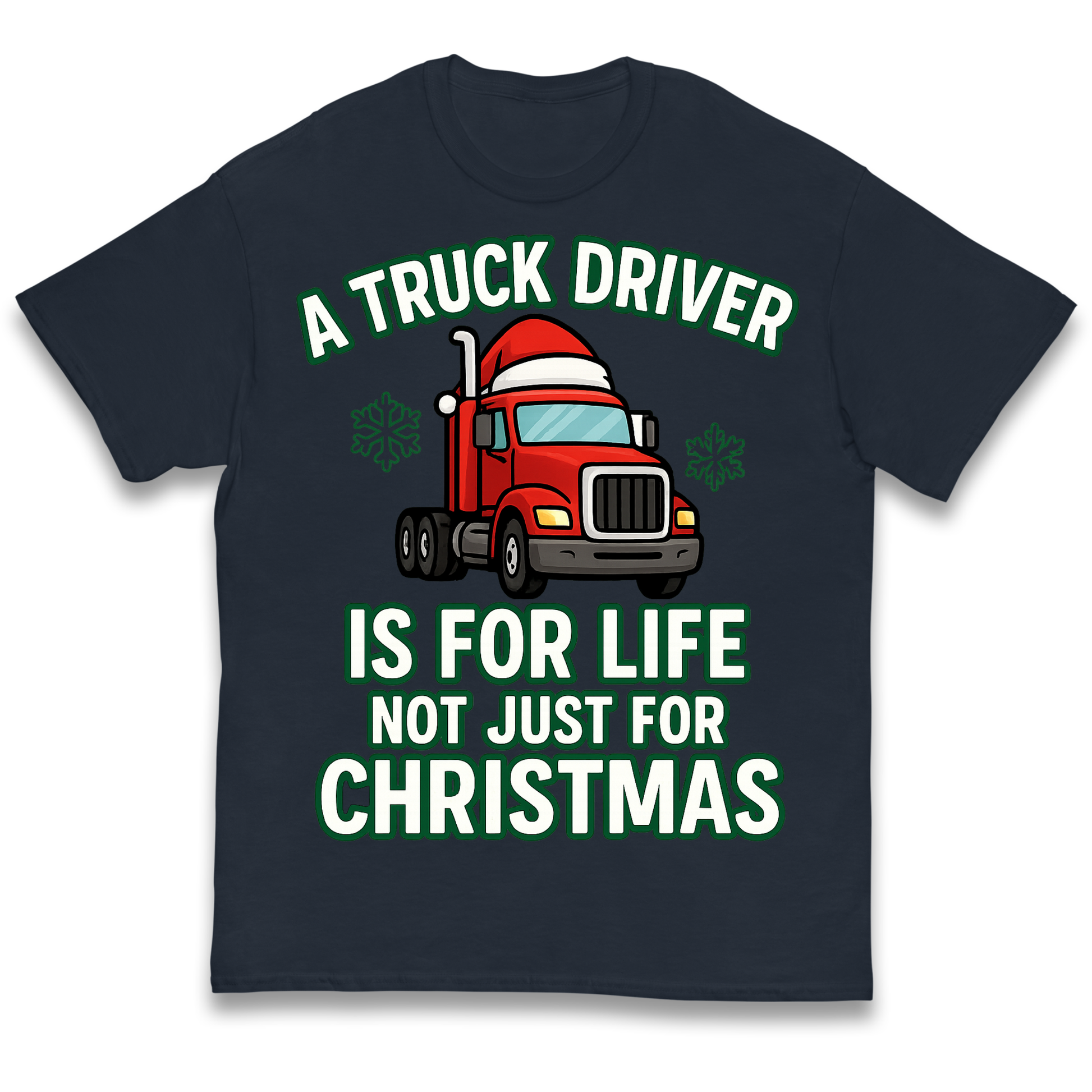 Truck Driver Christmas Kids T Shirt
