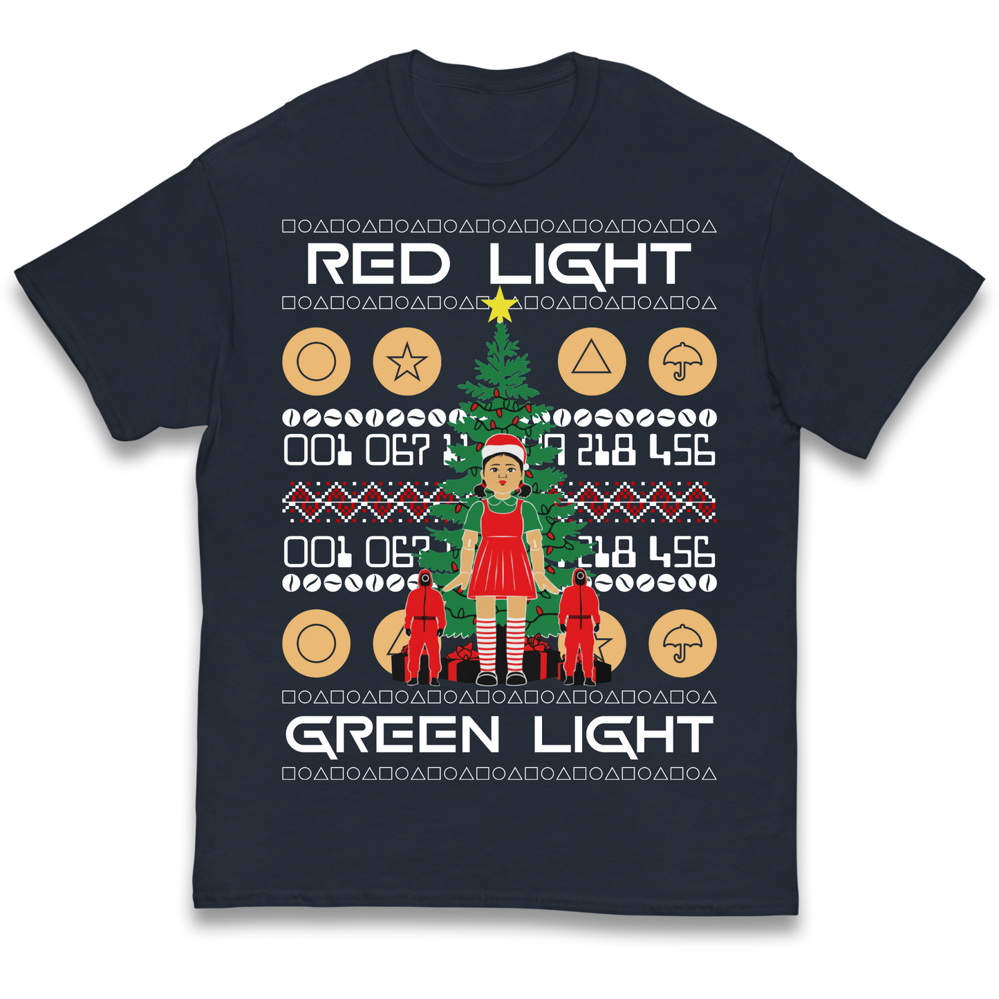 Squid Game Christmas Kids T Shirt