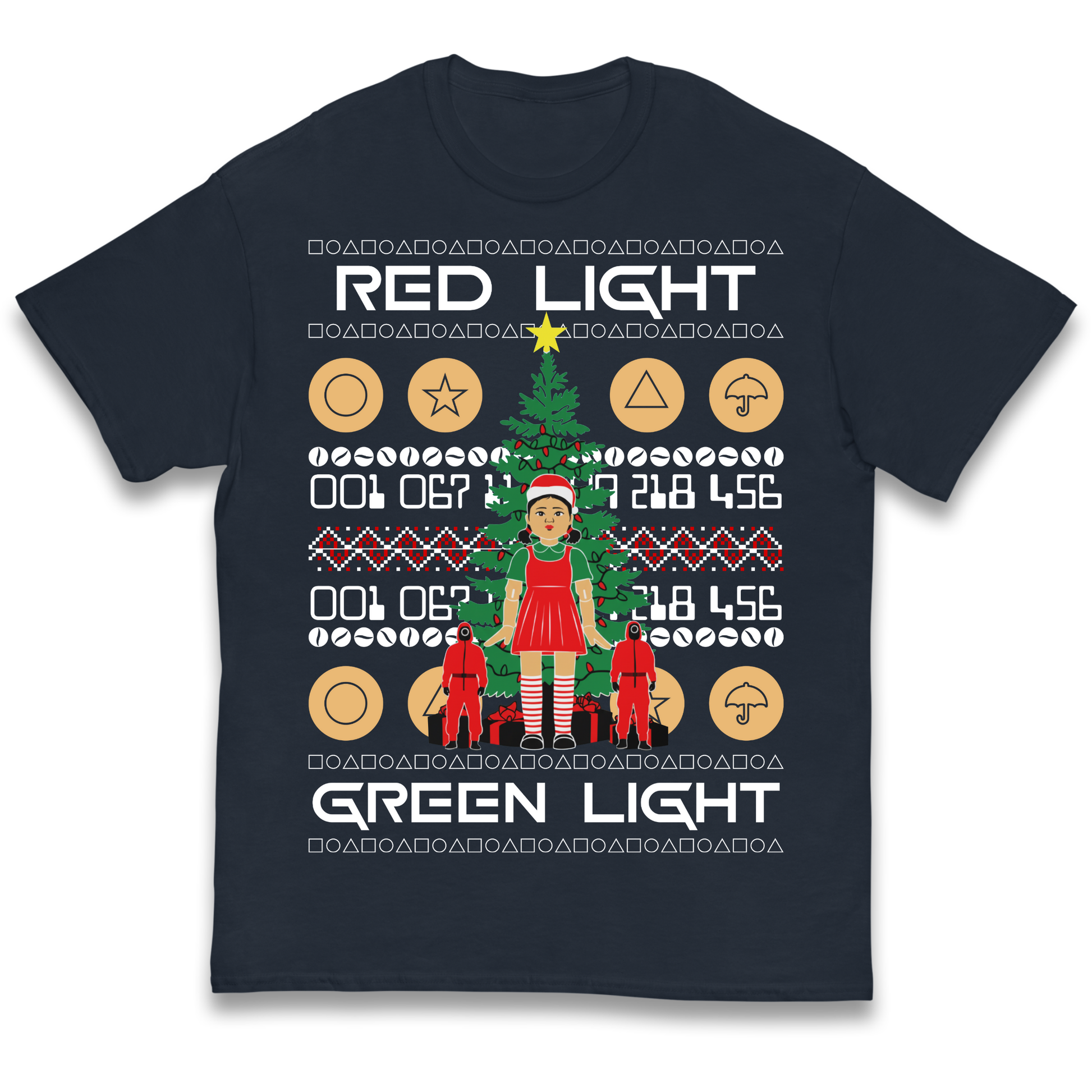 Squid Game Christmas Kids T Shirt