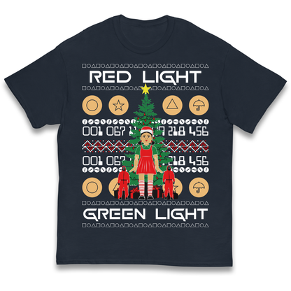 Squid Game Christmas Kids T Shirt
