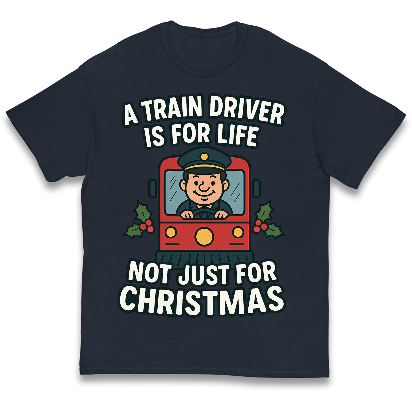 Train Driver Christmas Kids T Shirt