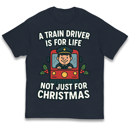 Train Driver Christmas Kids T Shirt