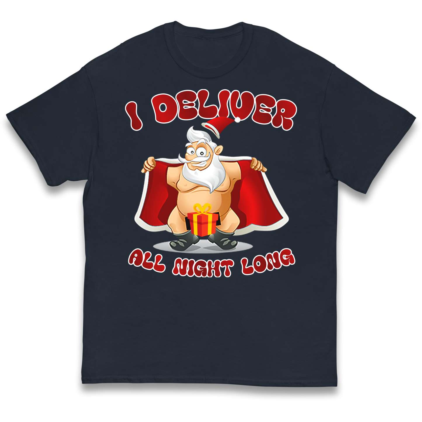 Santa Claus I Deliver All Night Long Christmas kids t shirt