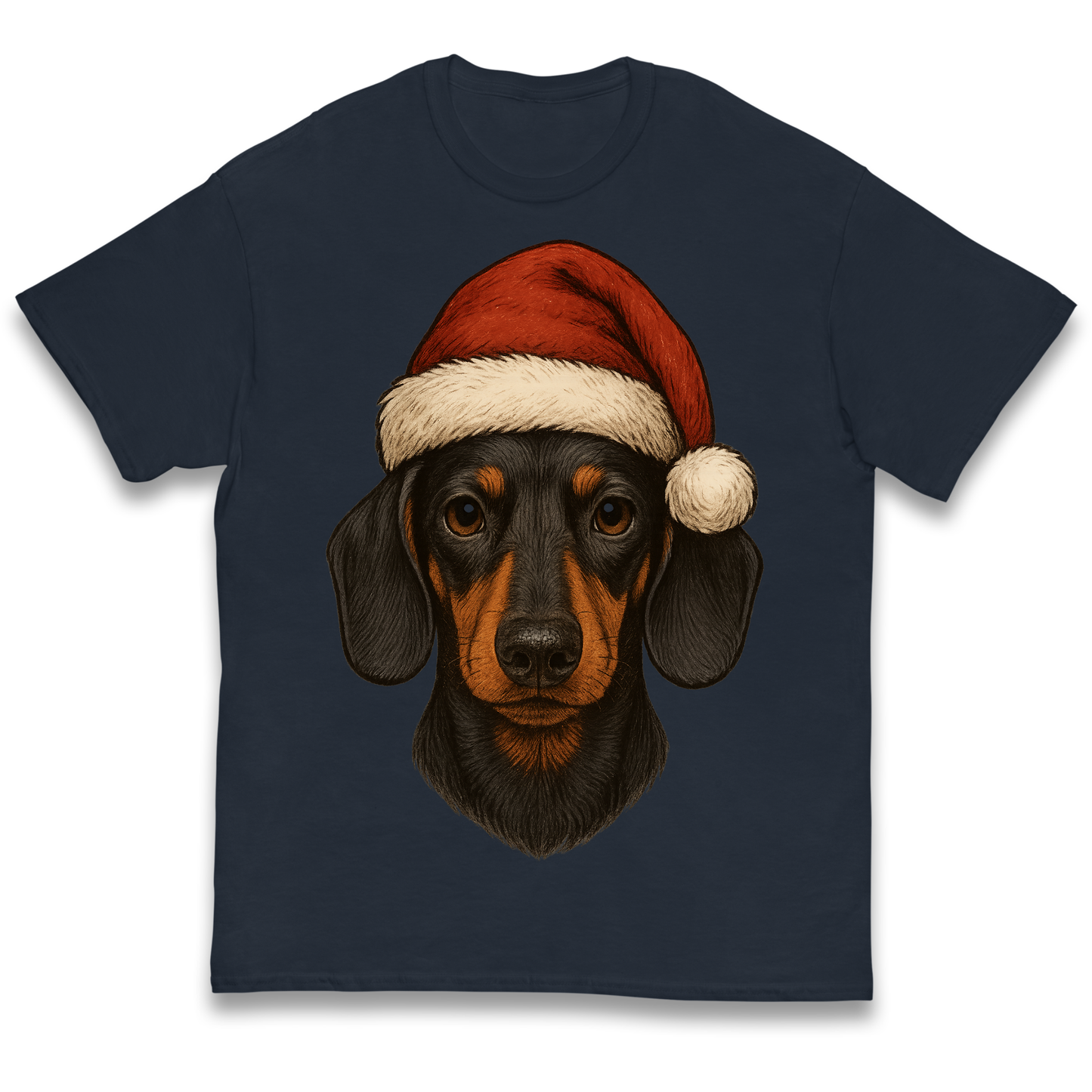 Sausage Dog Christmas Kids T Shirt