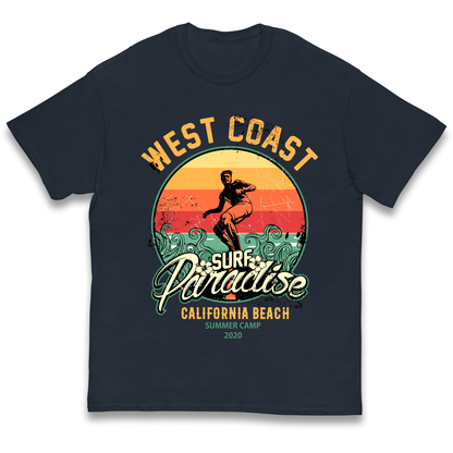 West Coast Surf Paradise kids t shirt