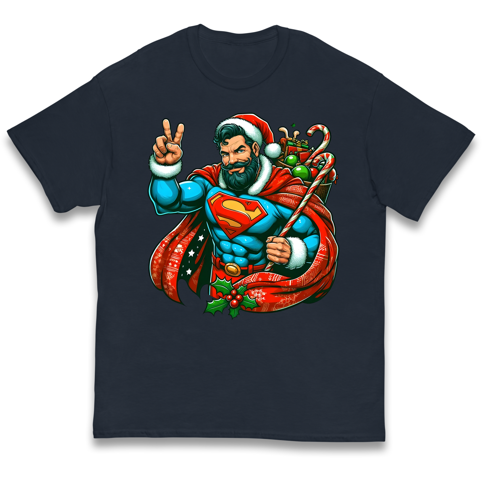 Superman Santa kids t shirt