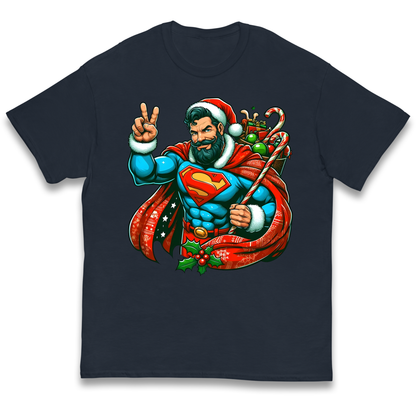 Superman Santa kids t shirt