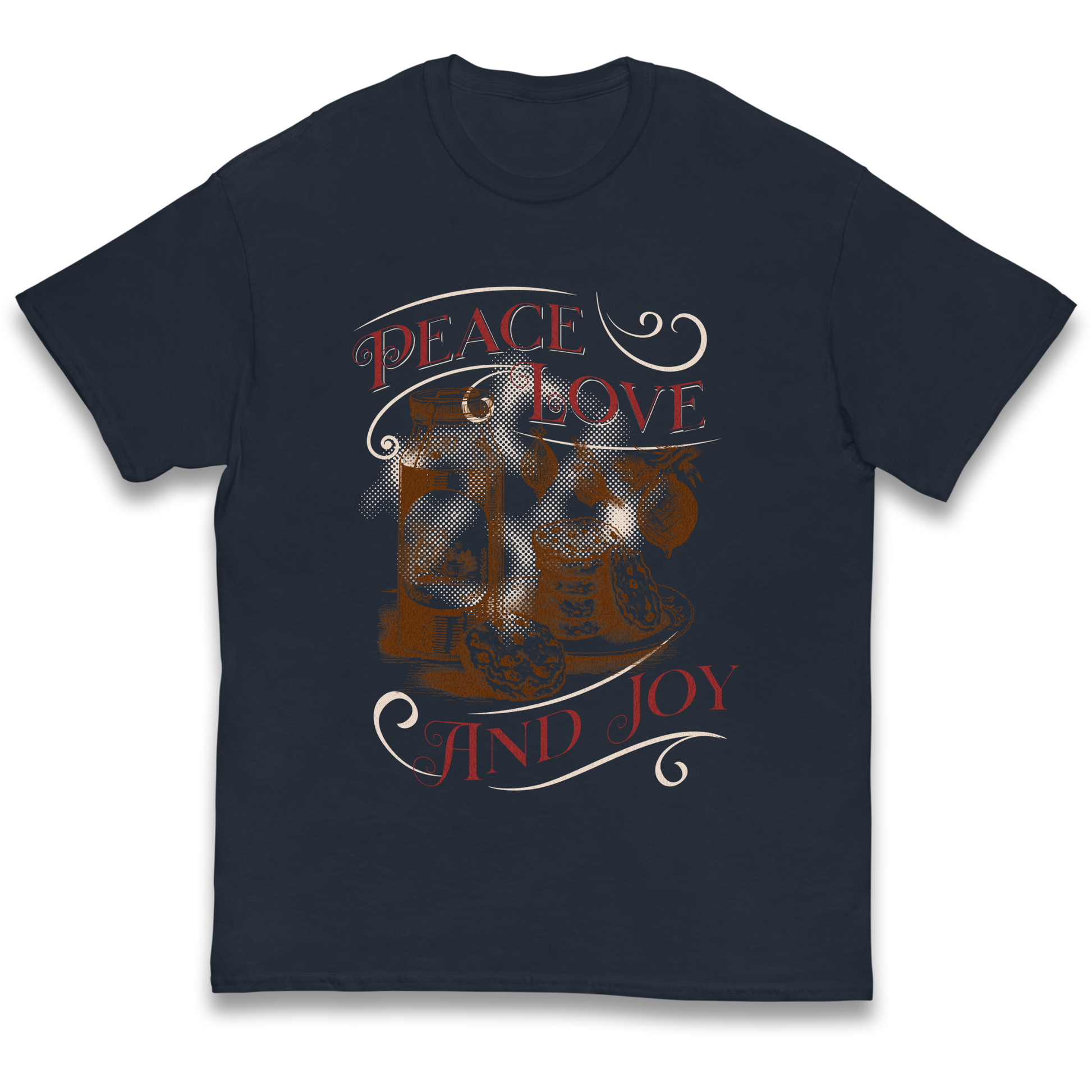 Peace Love And Joy Christmas kids t shirt