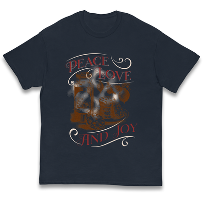 Peace Love And Joy Christmas kids t shirt