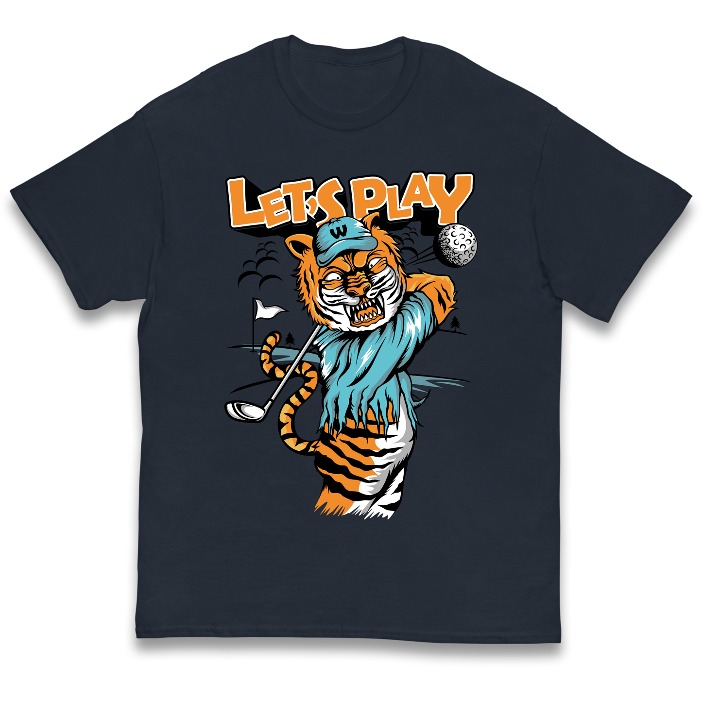 Lets Play Golf Tiger kids t shirt