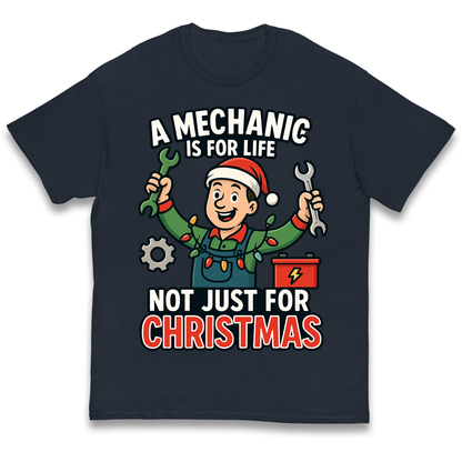 Mechanic Christmas Kids T Shirt
