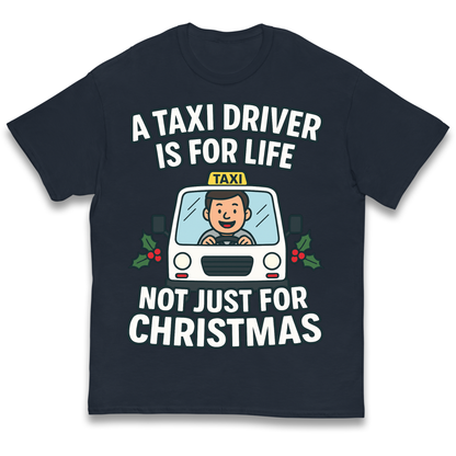 Taxi Driver Christmas Kids T Shirt