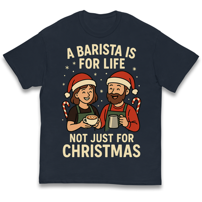 Barista Christmas Kids T Shirt