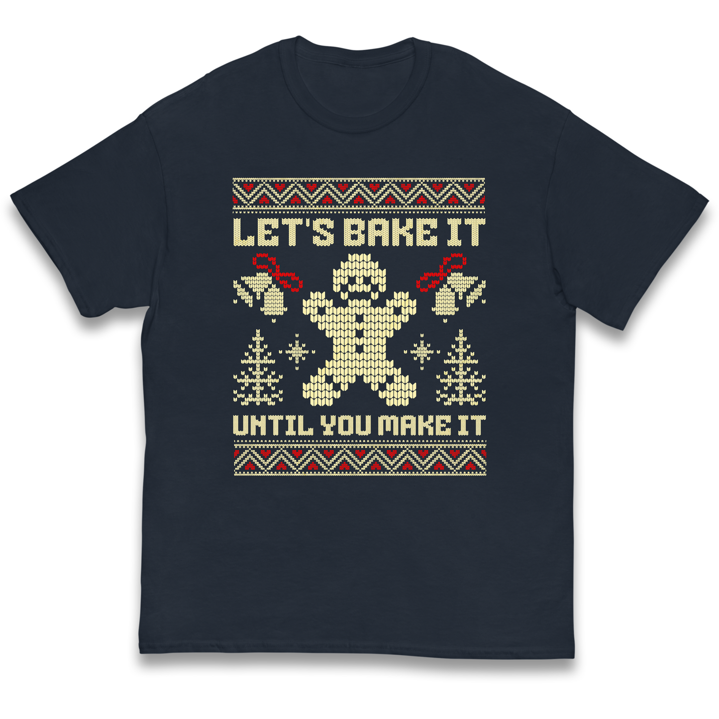 Lets Bake It Until You Make it Christmas kids t shirt