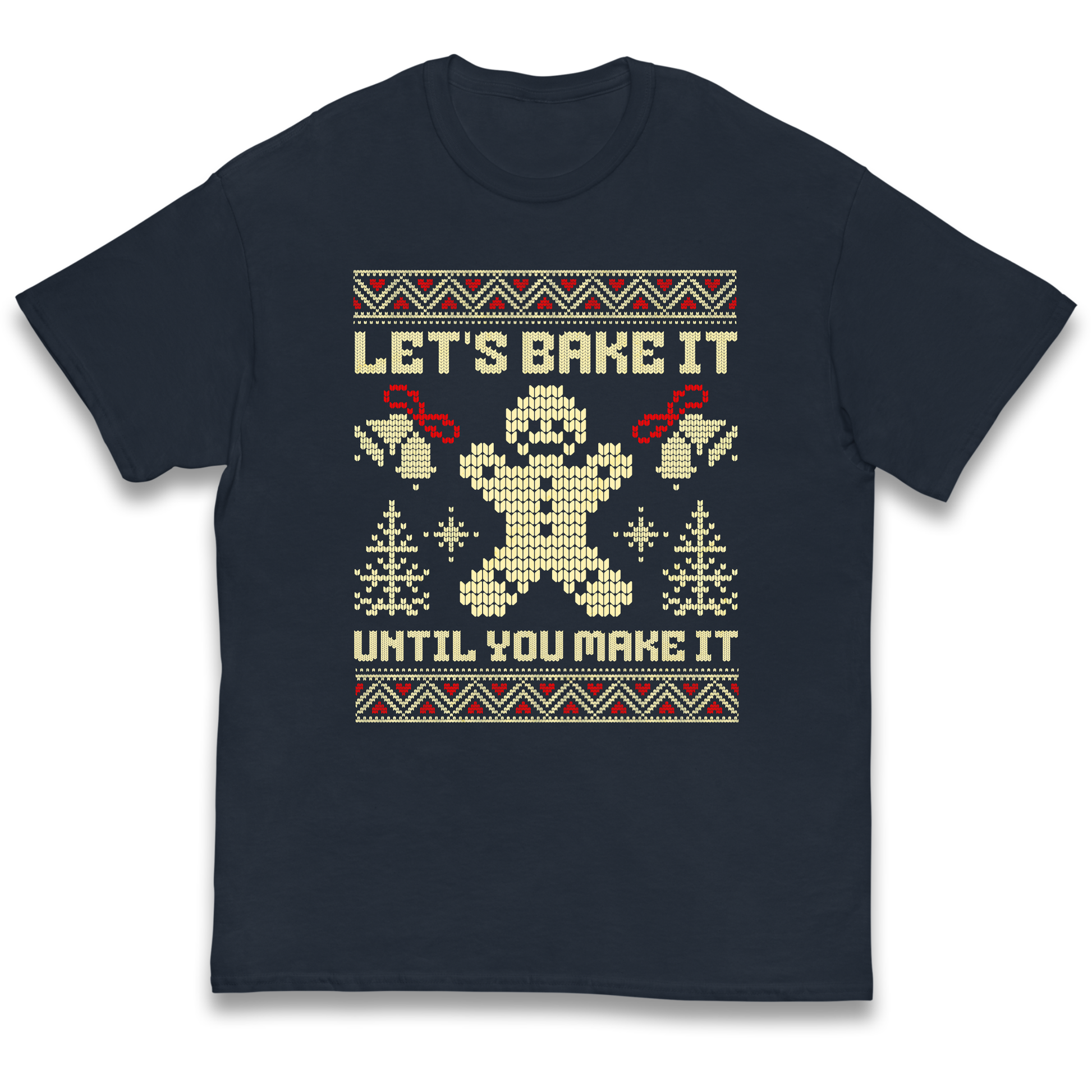 Lets Bake It Until You Make it Christmas kids t shirt