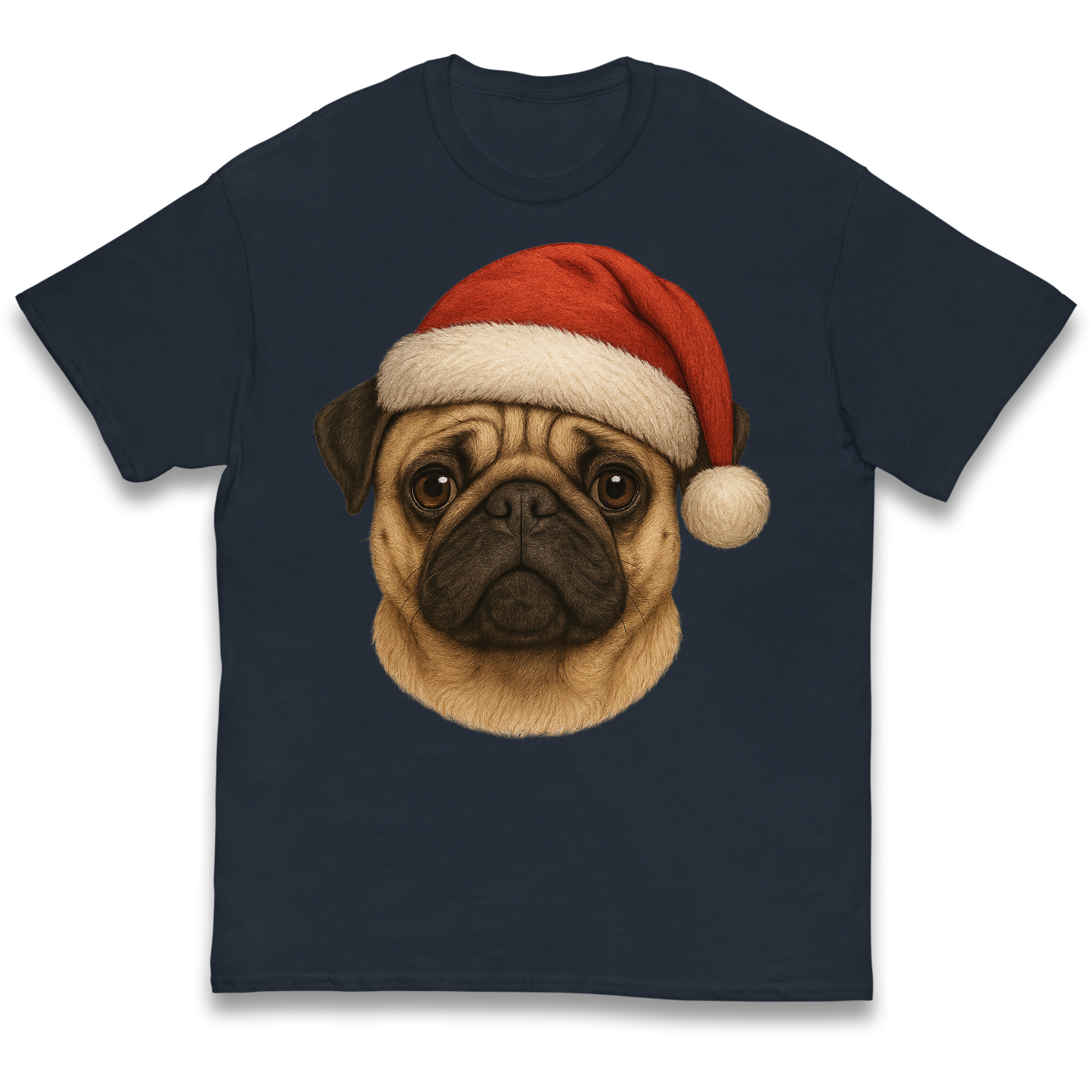 Pug Face Christmas kids t shirt