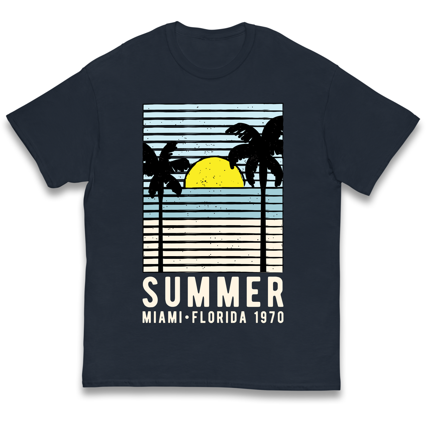 Summer Miami Florida 1970 kids t shirt