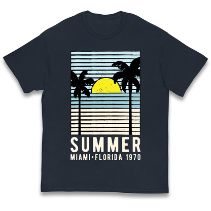 Summer Miami Florida 1970 kids t shirt