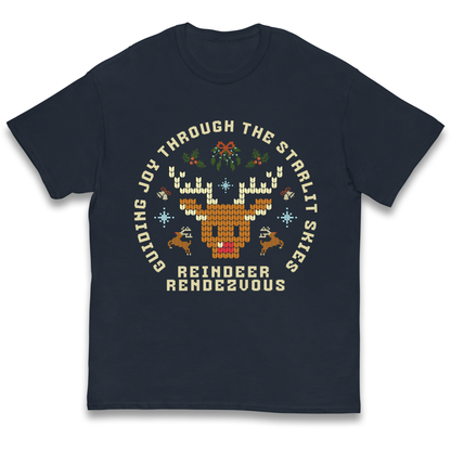 Reindeer Rendezvous Christmas kids t shirt