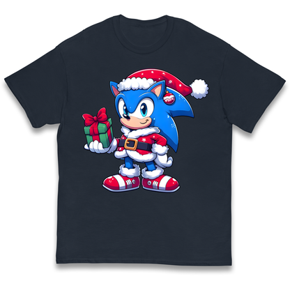 Sonic The Hedgehog Santa kids t shirt