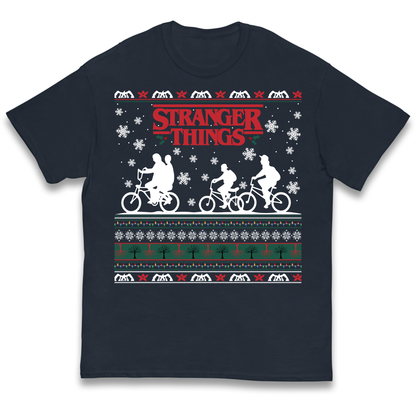 Stranger Things Christmas kids t shirt