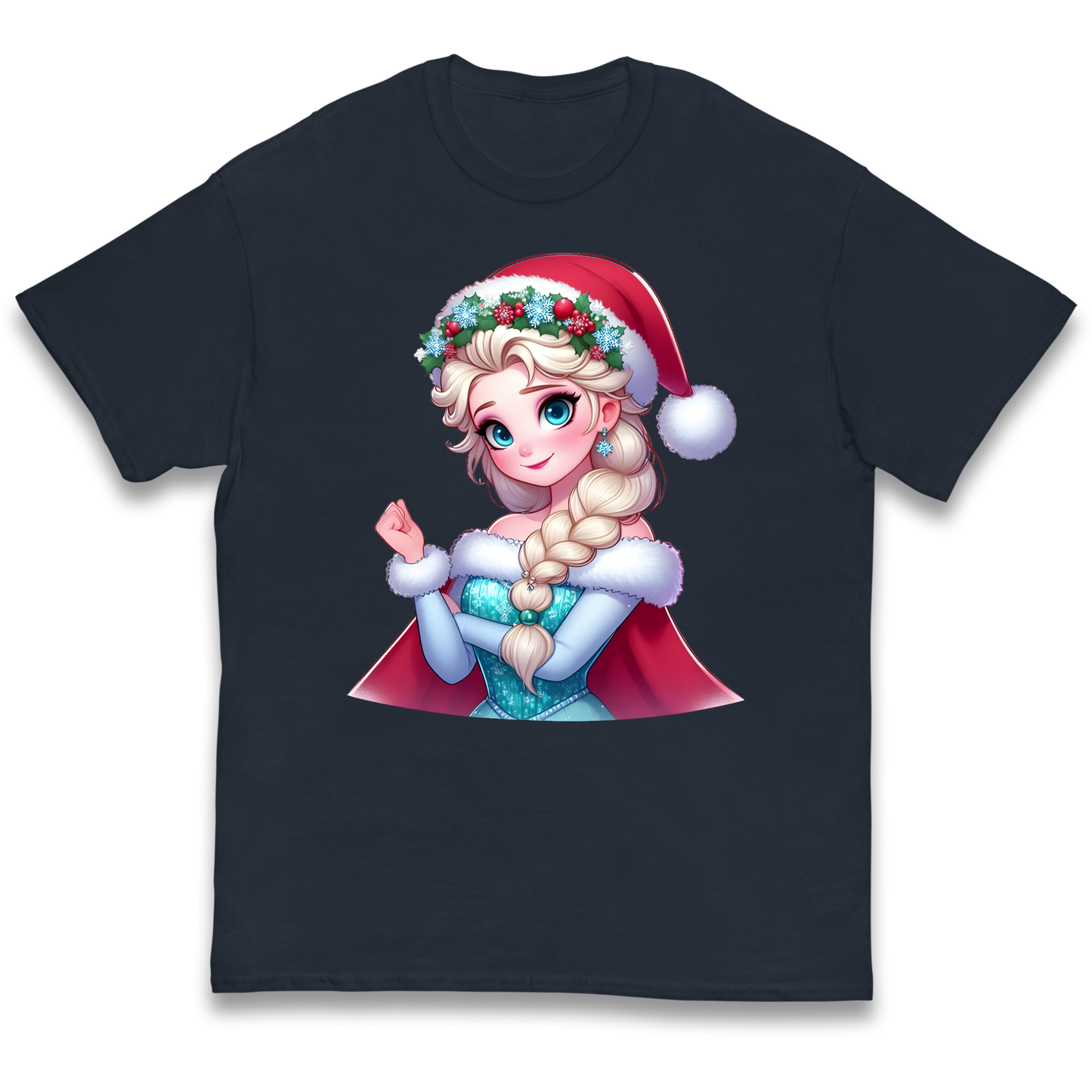Elsa Frozen Santa kids t shirt