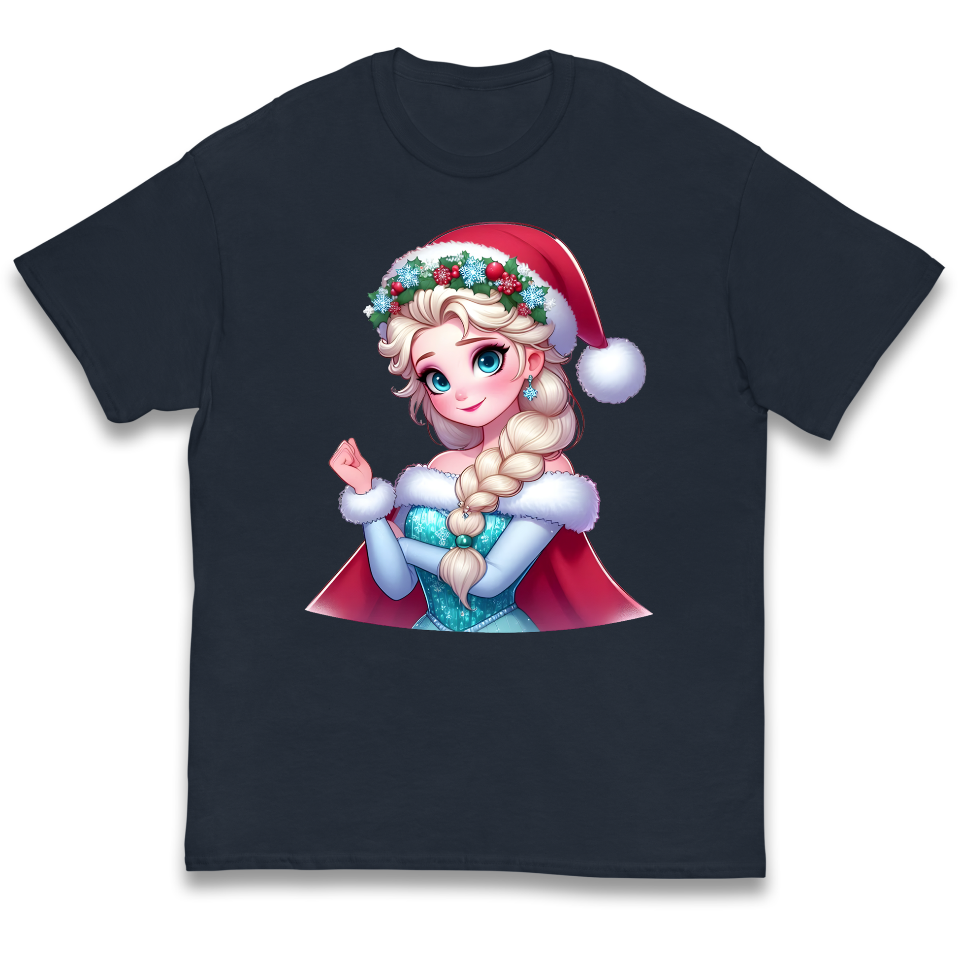 Elsa Frozen Santa kids t shirt