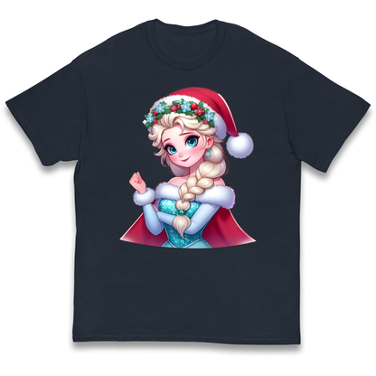 Elsa Frozen Santa kids t shirt