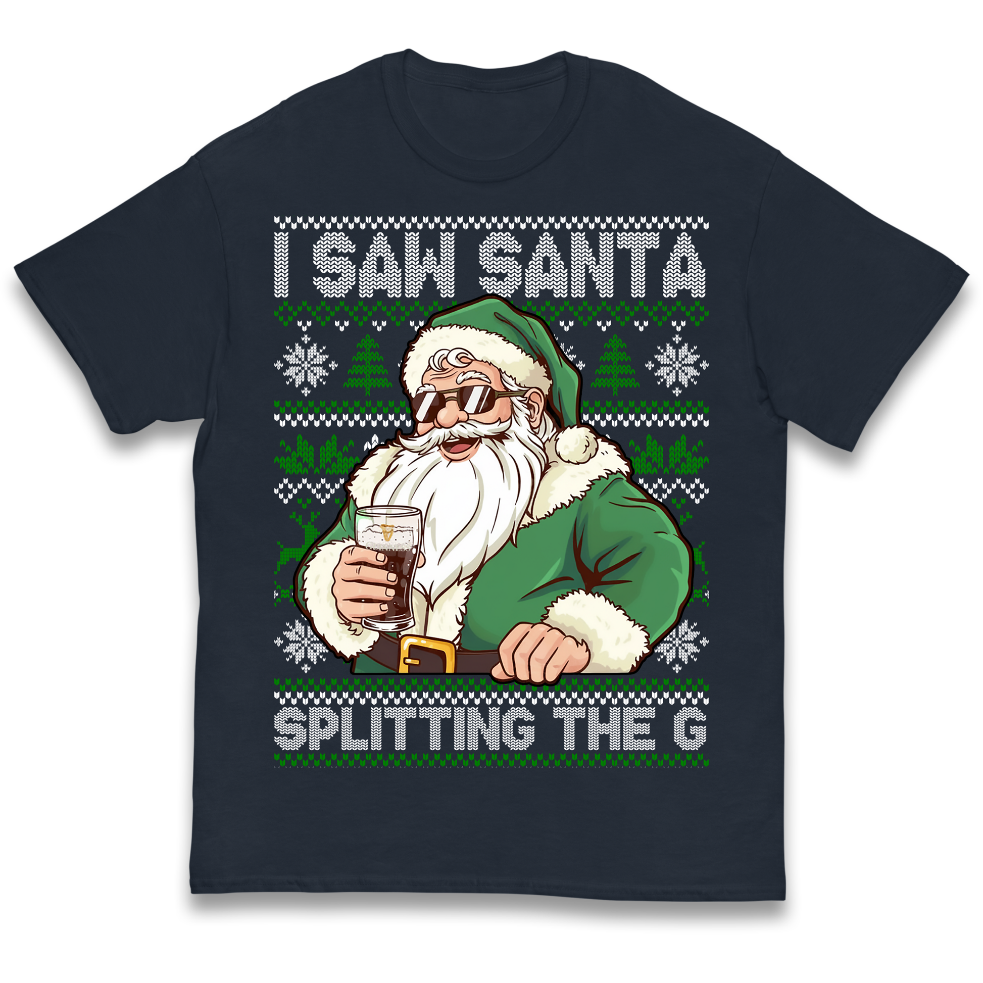 Santa Splitting The G Kids T Shirt