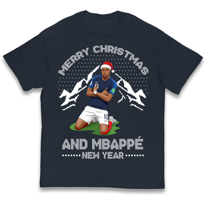 Mbappe Christmas Kids T Shirt