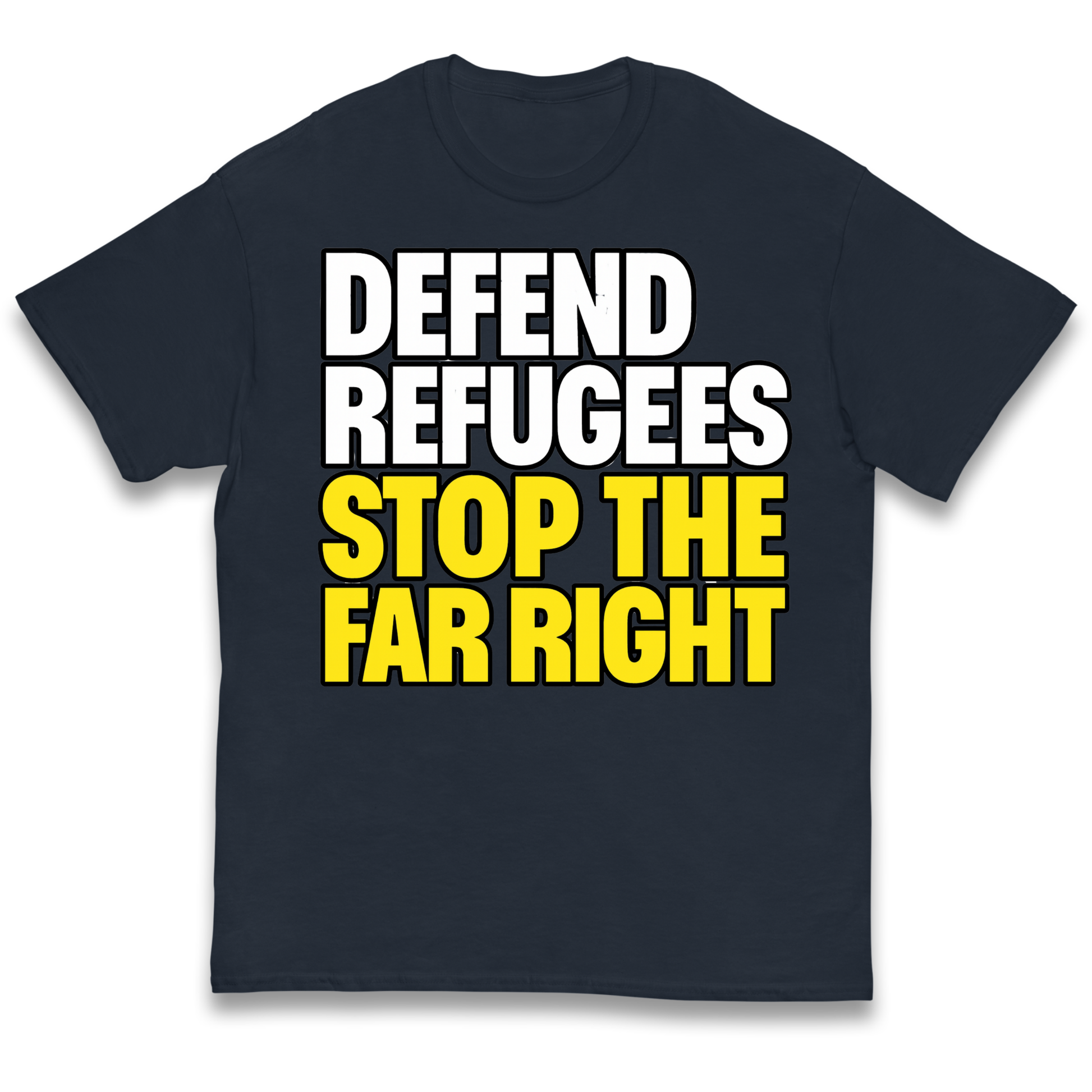 Defend Refugees Stop The Far Right kids t shirt