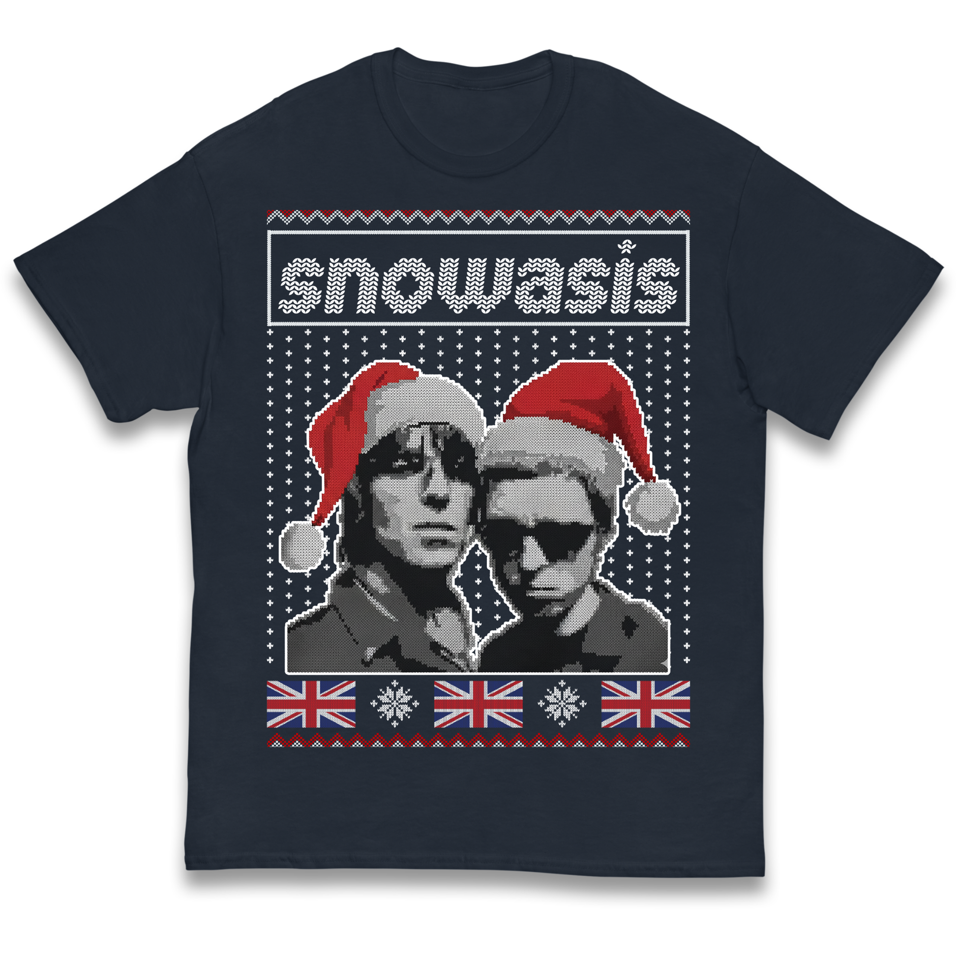 Snowasis Union Jack Christmas Kids T Shirt
